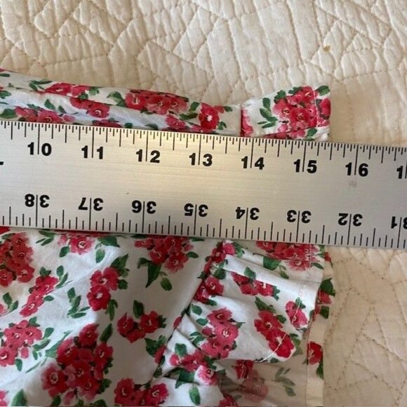 NWT Wild Fable Pink Floral Halter Romper Ruffled Hem Adjustable Tie Back L Boho - Picture 9 of 9